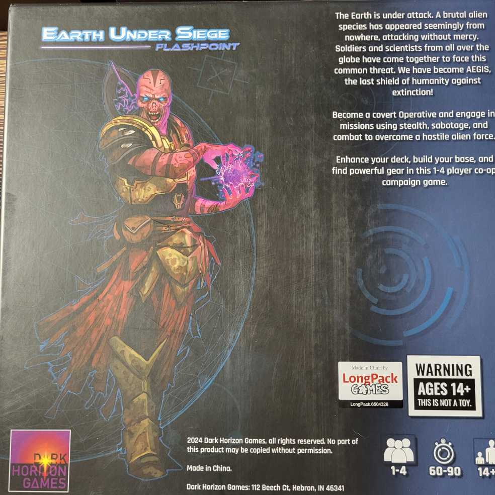 Earth Under Siege: Flashpoint  (1-4) board game collectible - Main Image 2
