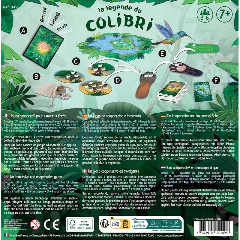 La Légende Du Colibri  (2 À 6) board game collectible [Barcode 3373910001496] - Main Image 4