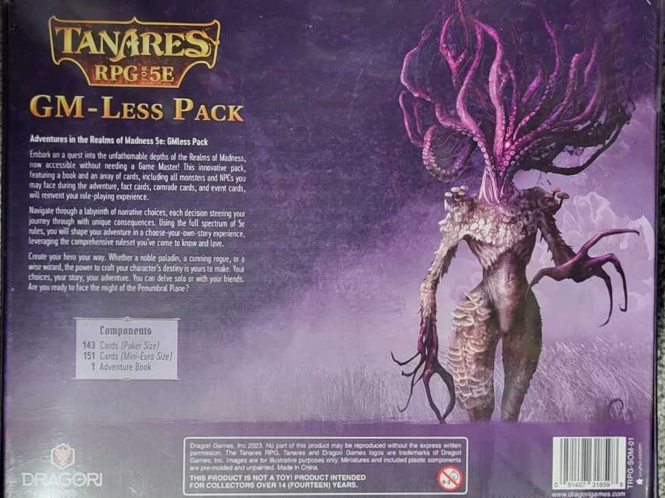 Tanares RPG 5e GM-Less Pack   board game collectible [Barcode 051497318598] - Main Image 2