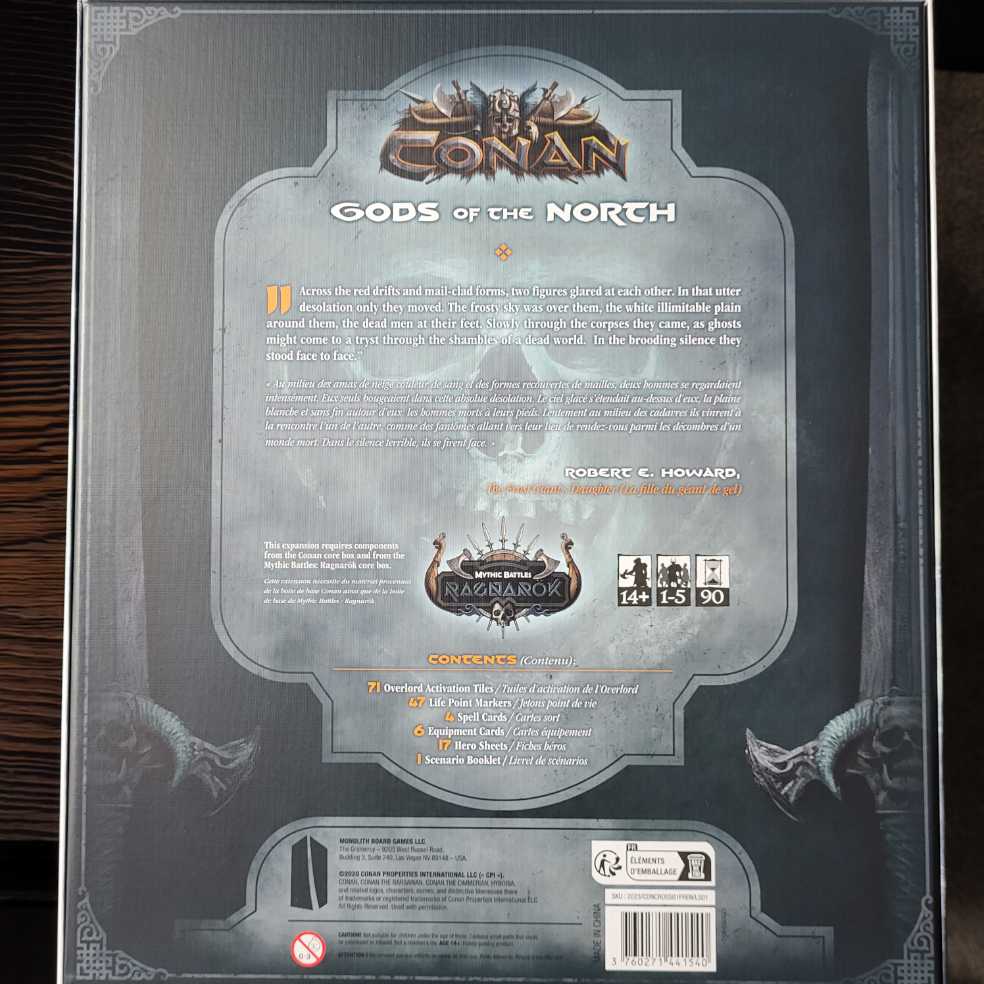 Conan: Gods Of The North  board game collectible [Barcode 3760271441540] - Main Image 2