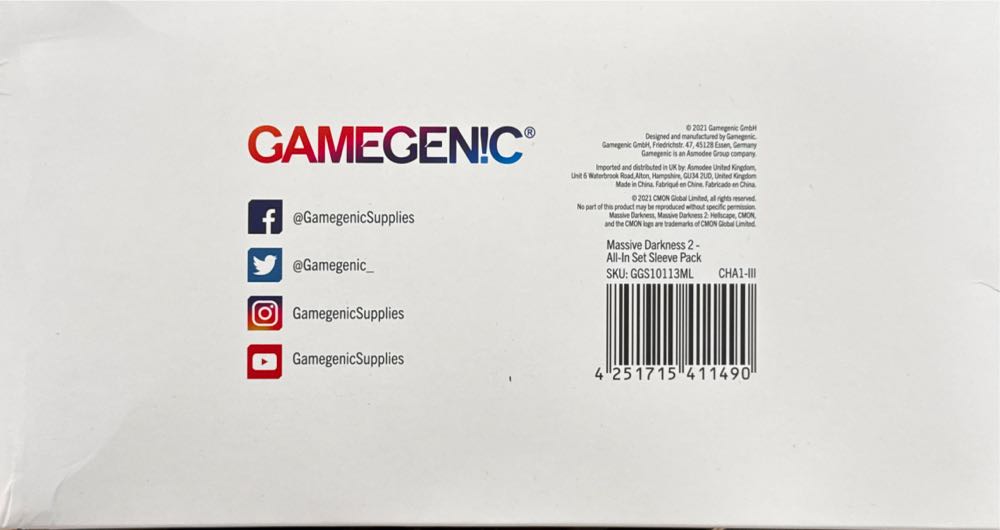 Massive Darkness 2: Sleeve Box Kickstarter Exclusive All In 2 : Hellscape  board game collectible [Barcode 4251715411490] - Main Image 2