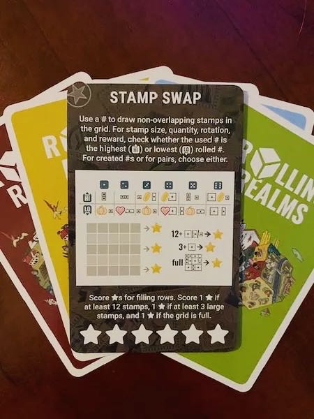 Rolling Realms - Stamp Swap  board game collectible [Barcode 850032180740] - Main Image 3
