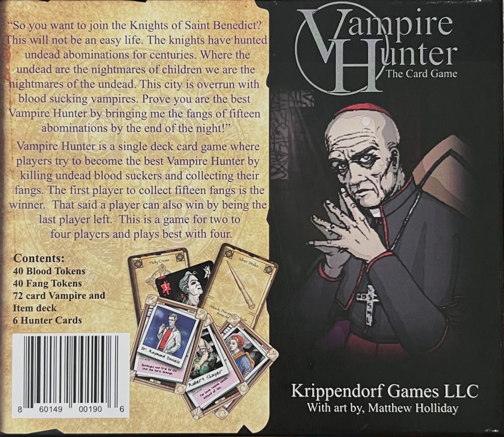 Vampire Hunter: The Card Game  (2 3 4) board game collectible [Barcode 860149001906] - Main Image 2