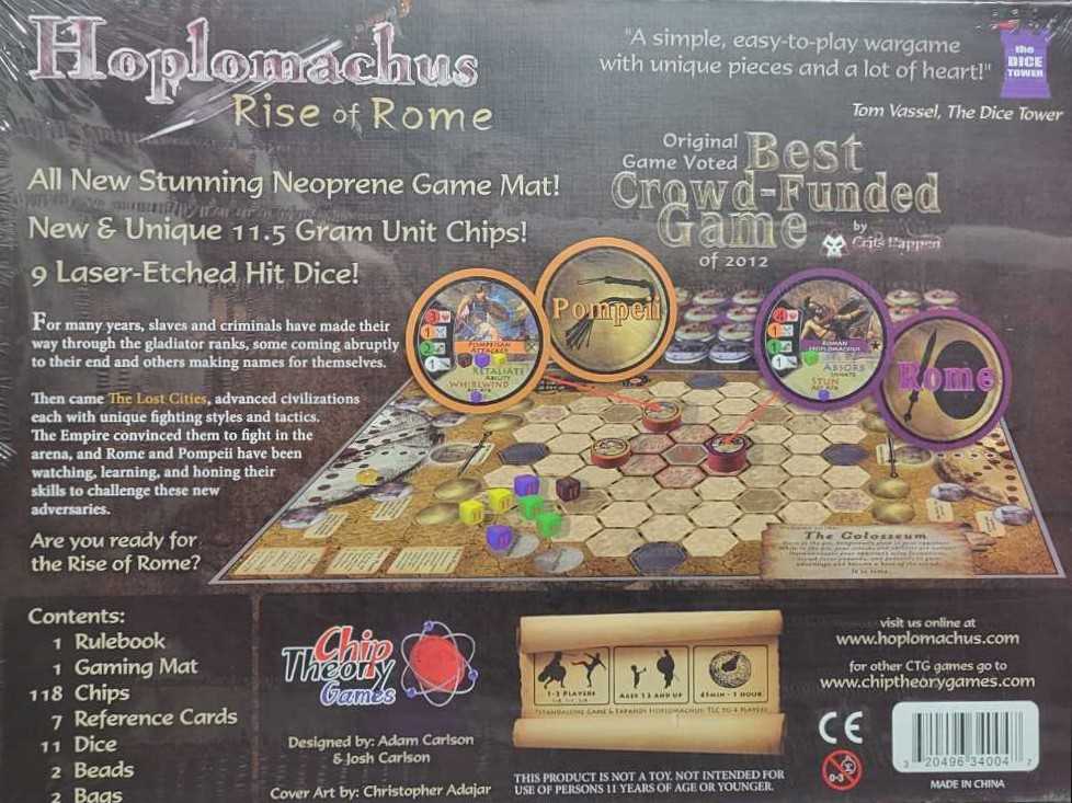 Hoplomachus: Rise of Rome 1st Edition   board game collectible [Barcode 320496340047] - Main Image 2