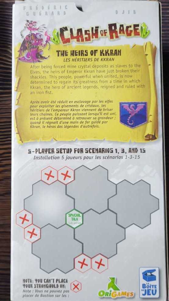 Clash of Rage: Heirs of Kkran  (2-5) board game collectible [Barcode 3770004610266] - Main Image 2