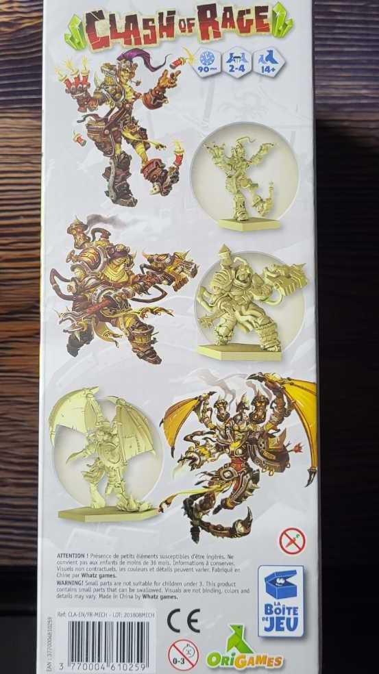 Clash of Rage: The Mechanical Cohort   board game collectible [Barcode 3770004610259] - Main Image 3