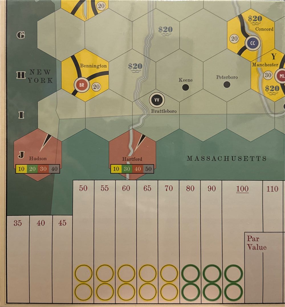 18 New England: The Railroads Of The Northern States  (2-4) board game collectible - Main Image 2