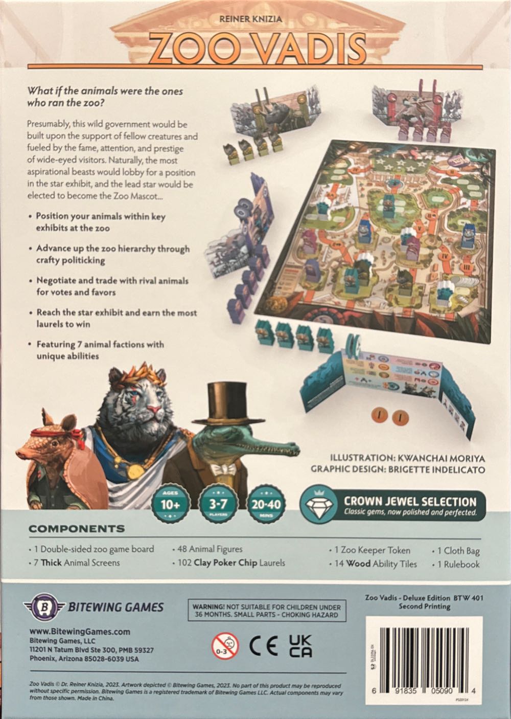 Zoo Vadis: Deluxe Edition  (3-7) board game collectible [Barcode 691835050904] - Main Image 2