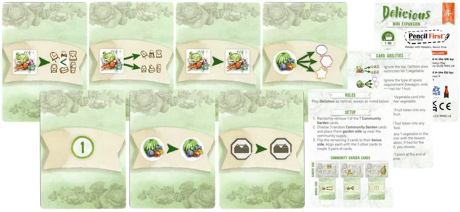 Delicious: Community Garden  (1-100) board game collectible [Barcode 793888277519] - Main Image 3