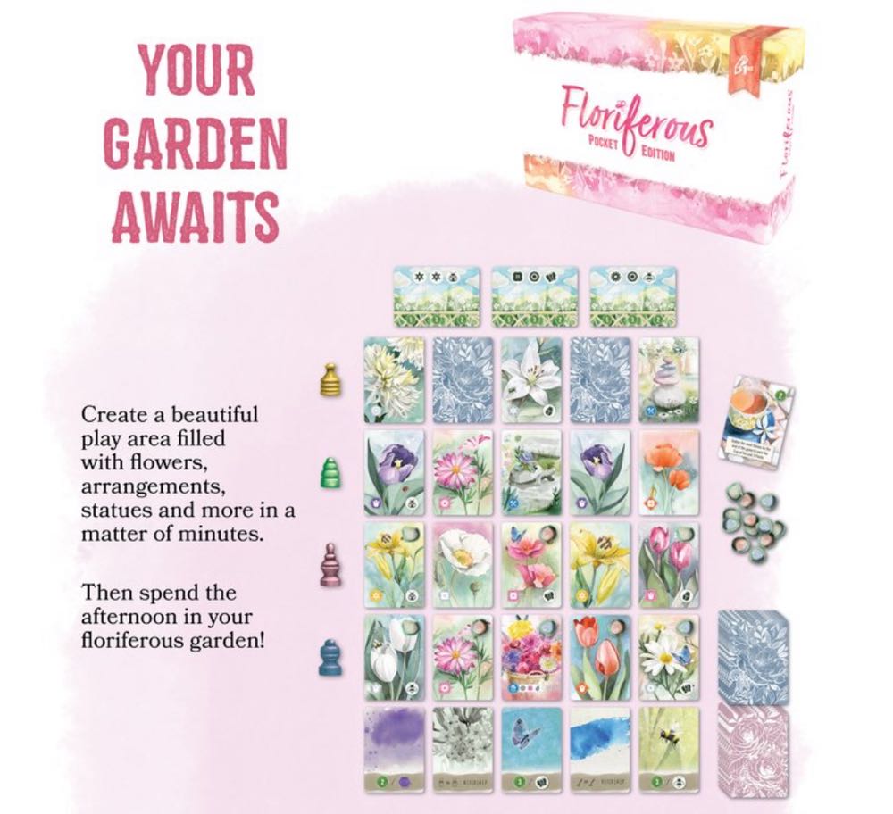 Floriferous (Pocket Edition)  (1 2 3 4) board game collectible [Barcode 850053950025] - Main Image 4