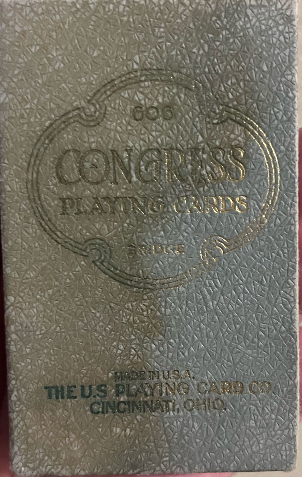 Congress 606 Bridge Grey Box   board game collectible - Main Image 2