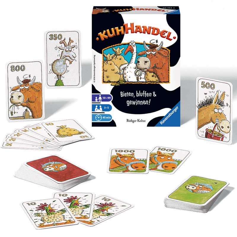 Kuhhandel - Bieten, bluffen & gewinnen  (3-5) board game collectible [Barcode 4005556207534] - Main Image 3