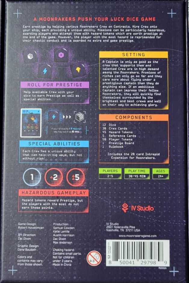 Moonrollers   (2-5) board game collectible [Barcode 850041297989] - Main Image 2