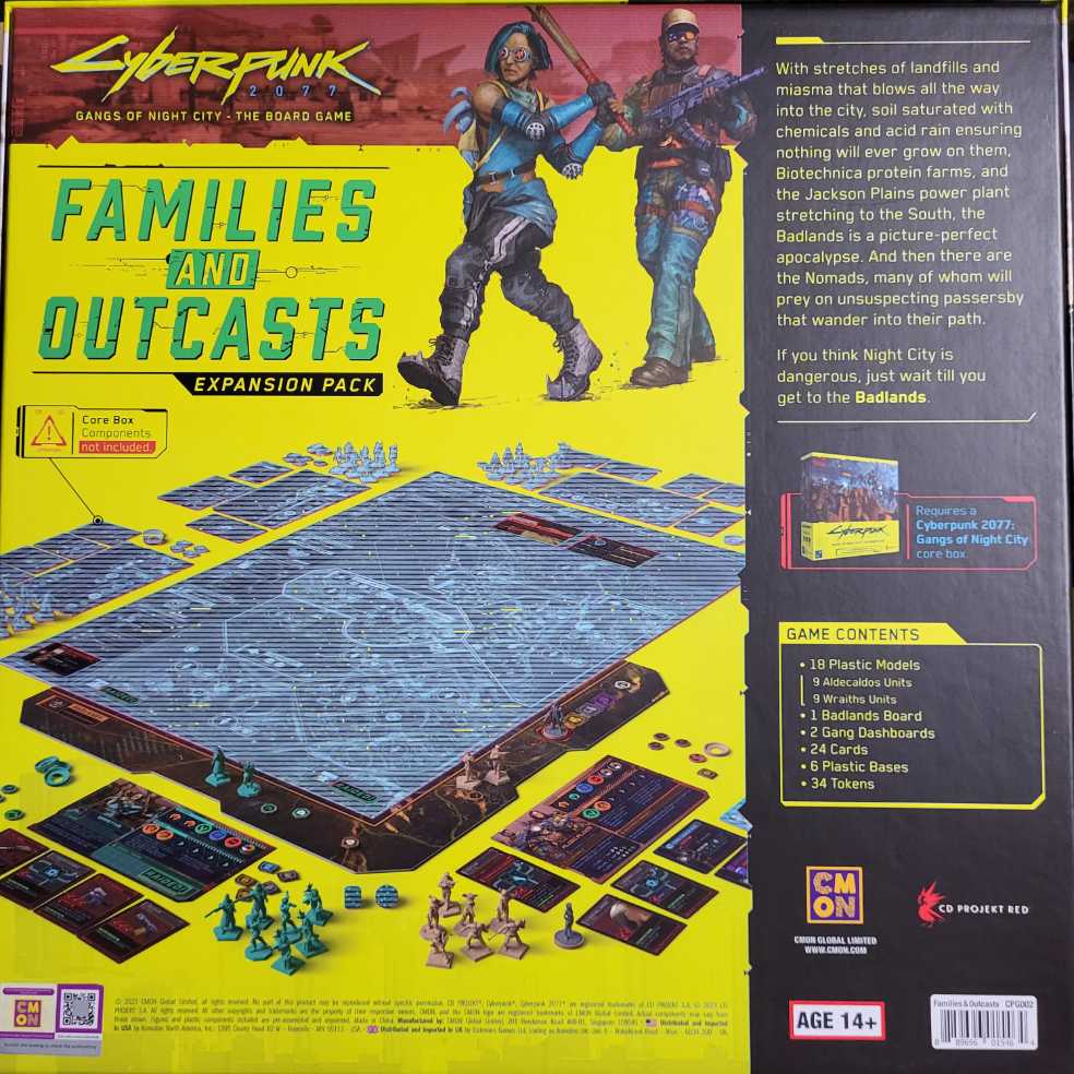 Cyberpunk Gangs Of Night City: Families And Outcasts  board game collectible [Barcode 889696015464] - Main Image 2