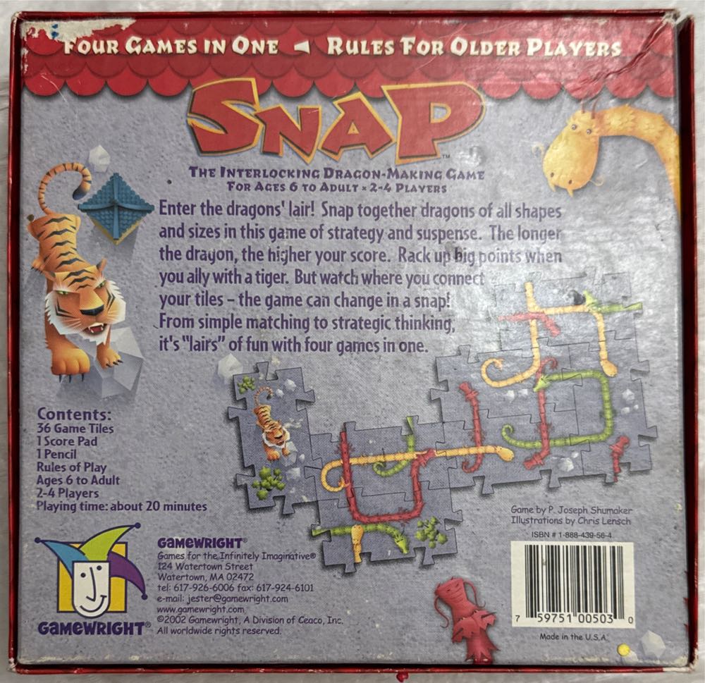 Snap  (2-4) board game collectible [Barcode 759751005030] - Main Image 2