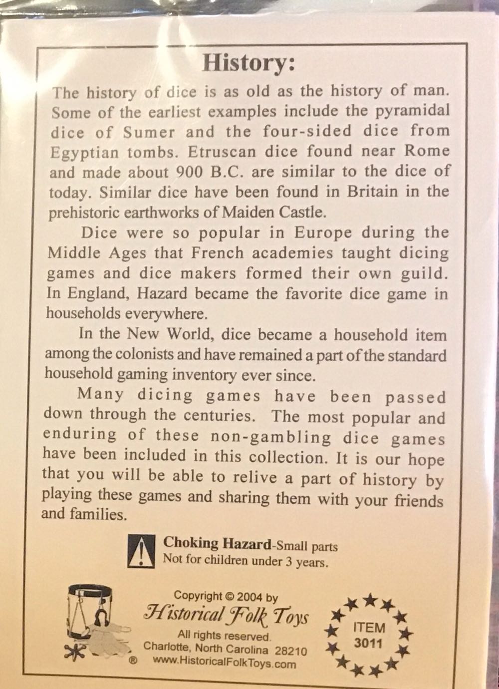 Wooden Dice  board game collectible - Main Image 2