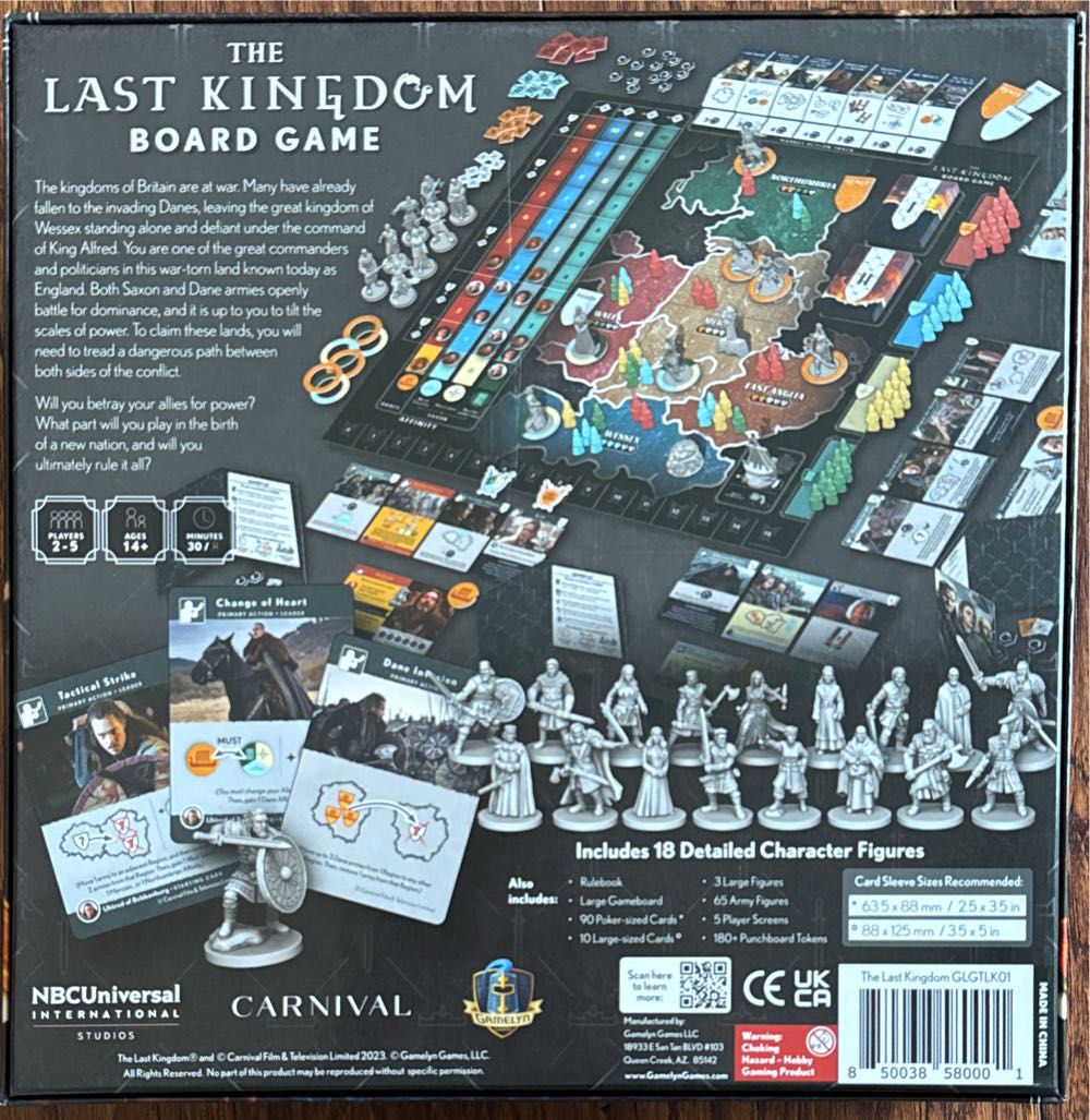 The Last Kingdom: Board Game Hit Netflix Series Brought To Life | 2-5 Player Strategy Game With Miniatures  (2-5) board game collectible [Barcode 850038580001] - Main Image 2