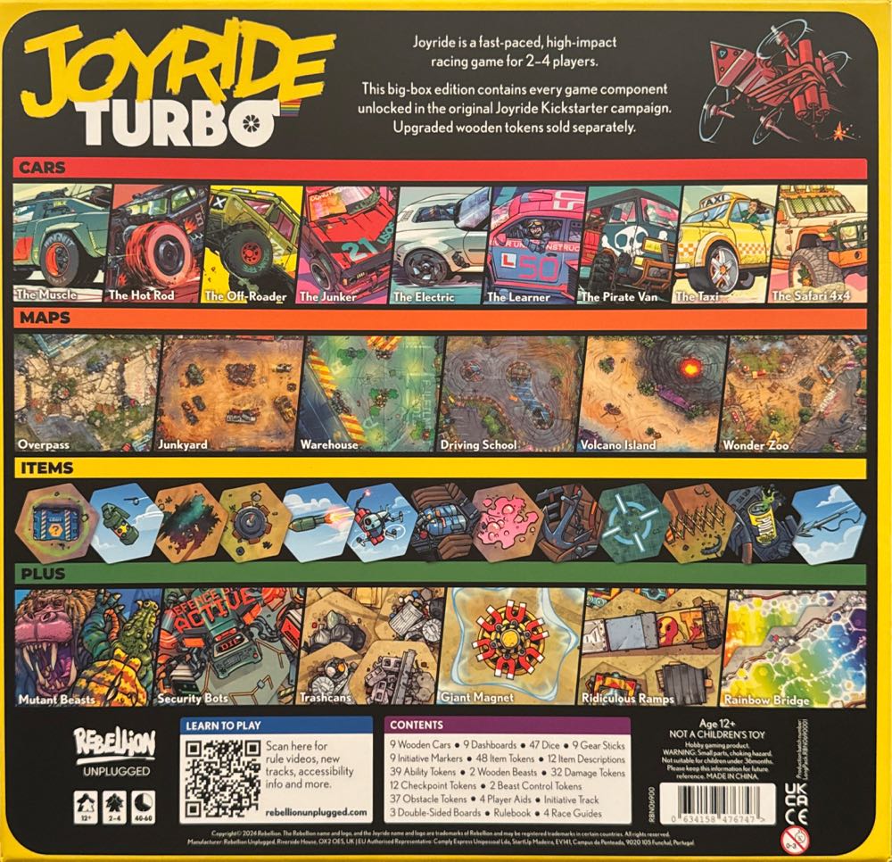Joyride Turbo  (2-4) board game collectible [Barcode 634158476747] - Main Image 2