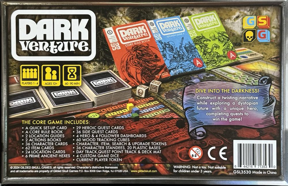 Dark Venture 2nd Edition  (1-4) board game collectible [Barcode 644216713530] - Main Image 2