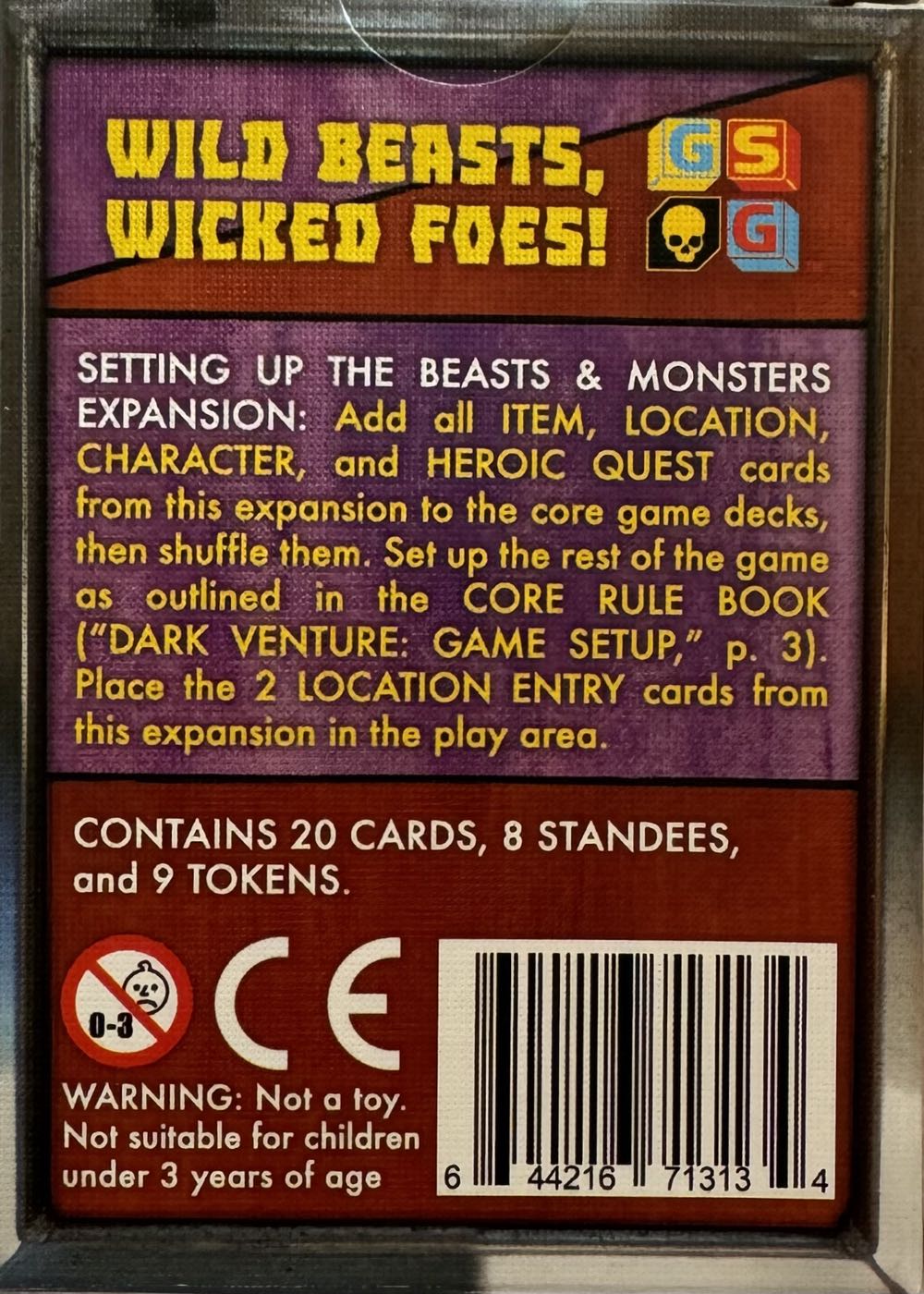 Dark Venture: Beasts & Monsters  (1-4) board game collectible [Barcode 644216713134] - Main Image 2