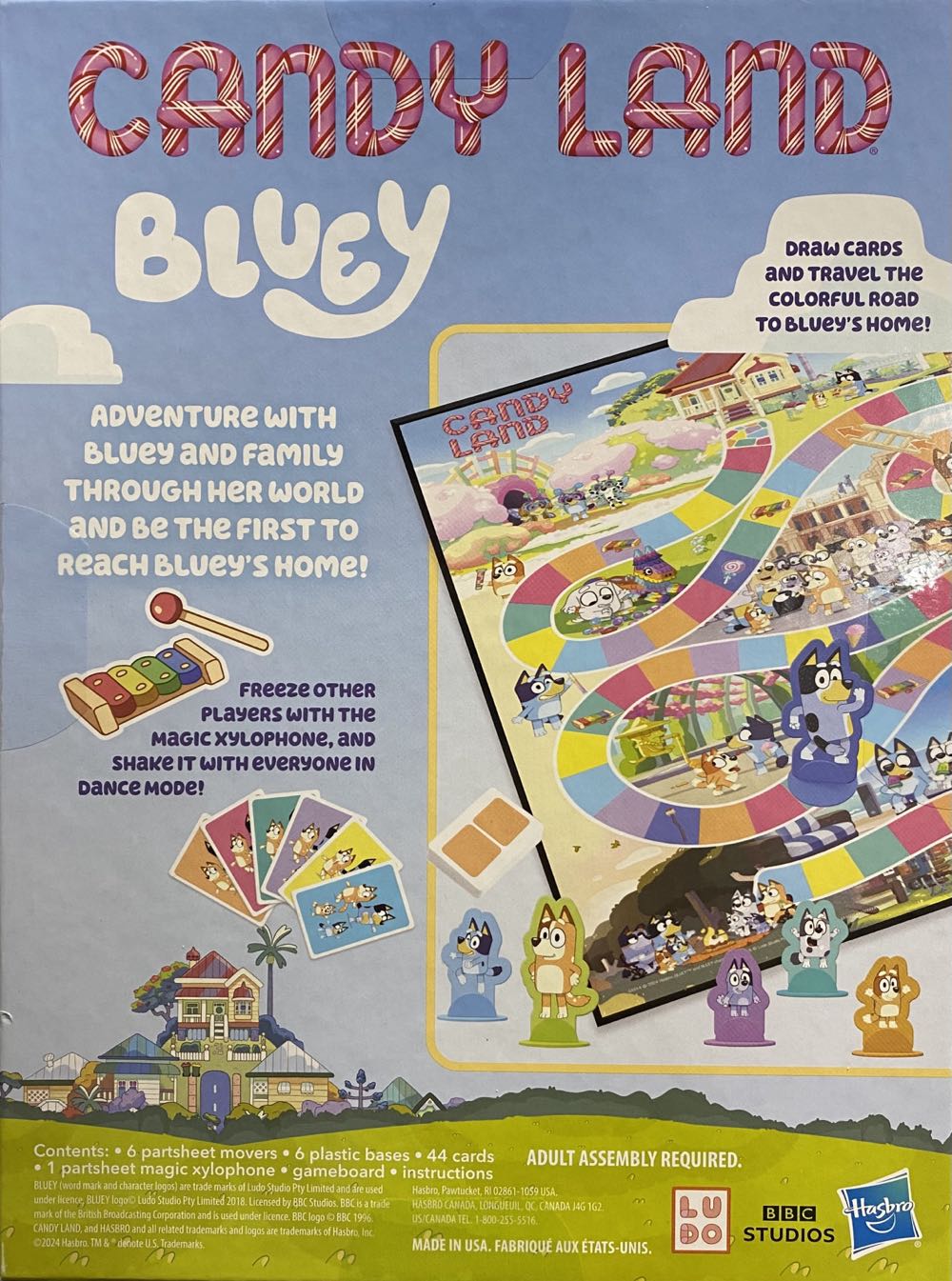 Candy Land (Bluey Edition)  (2-6) board game collectible [Barcode 195166286297] - Main Image 2