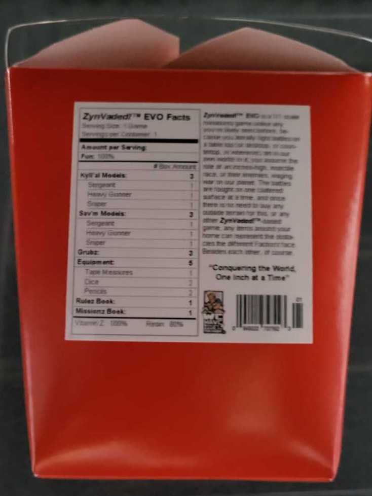 Zynvaded! EVO  (2+) board game collectible [Barcode 094922727923] - Main Image 2