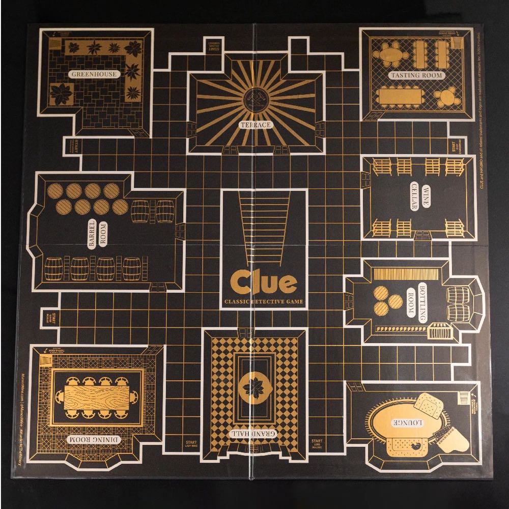 Clue Lux Editions: Clue® MURDER at the WINERY Game Pack  (3-6) board game collectible [Barcode 850053903779] - Main Image 3