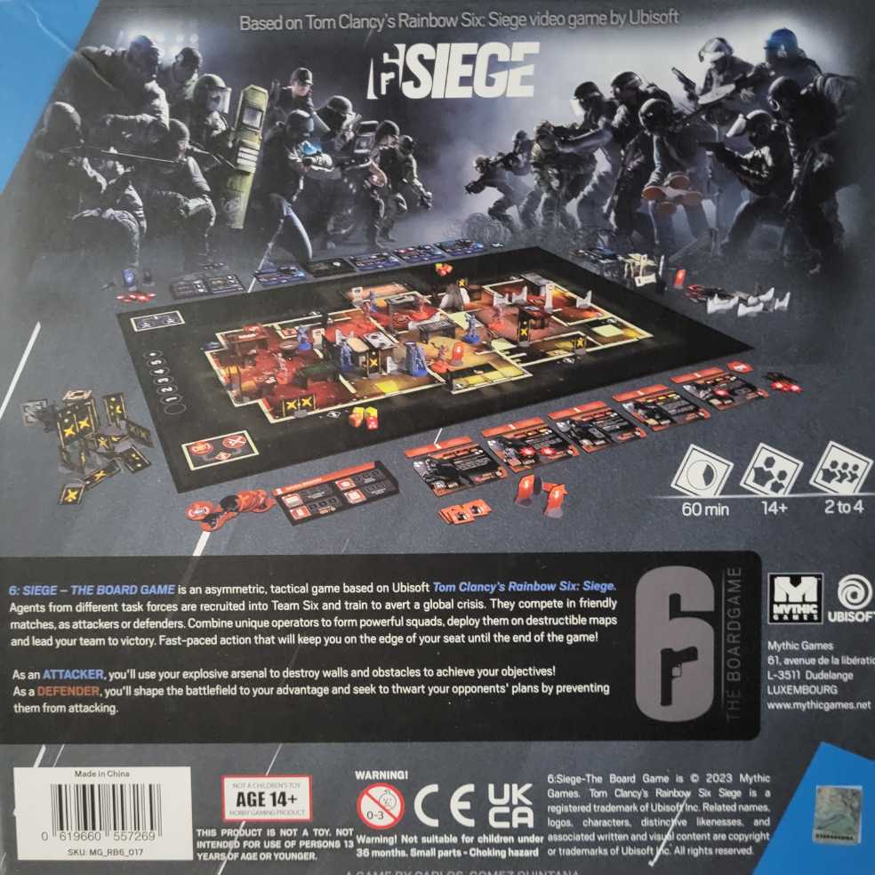 6 Siege Big Box  (2-4) board game collectible [Barcode 619660557269] - Main Image 2