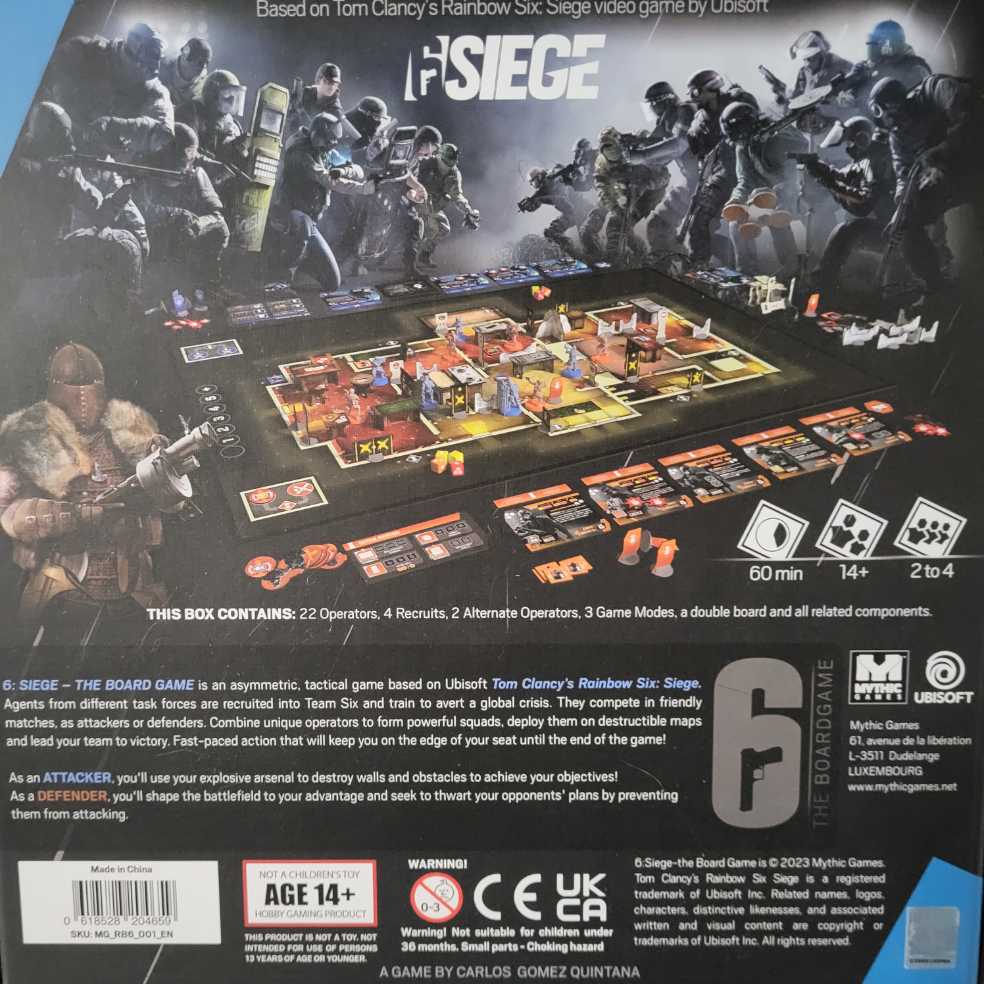 6 Siege Kickstarter Exclusive   (2-4) board game collectible [Barcode 6670728204659] - Main Image 2