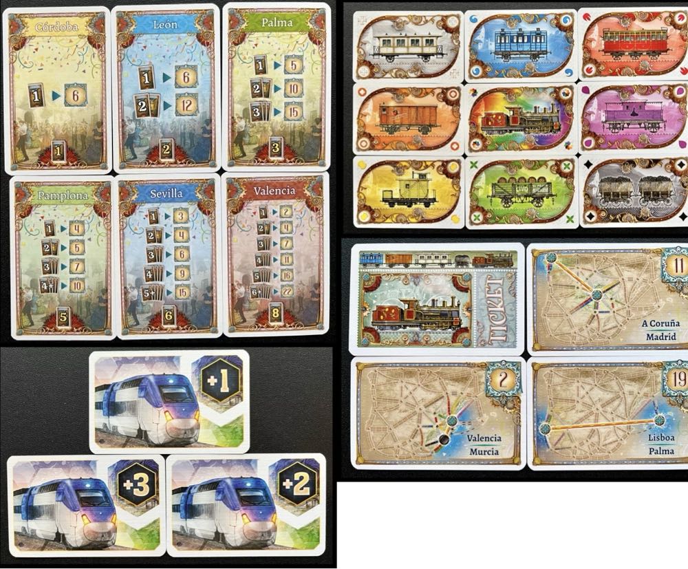Ticket To Ride Map Collection 8: Iberia & South Korea  (2-5) board game collectible [Barcode 824968201381] - Main Image 4