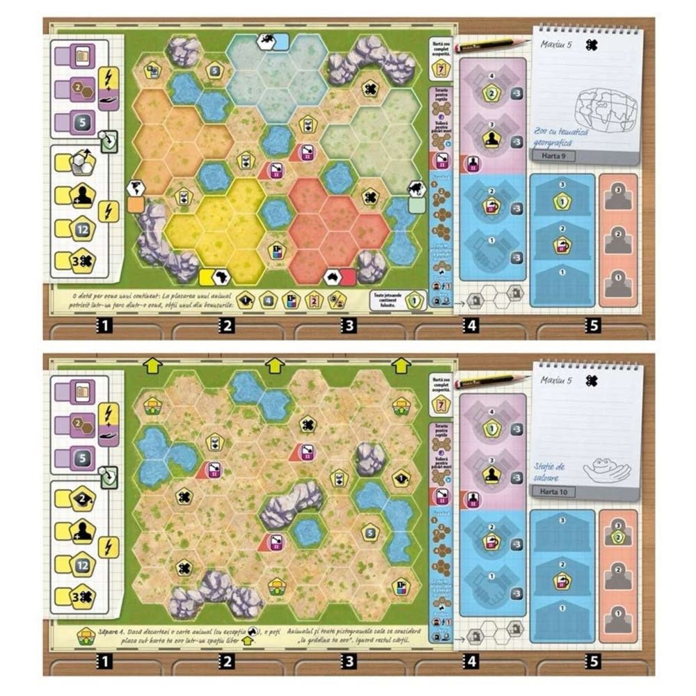 Ark Nova: Zoo Map Pack 2  (1 - 4) board game collectible [Barcode 850045365547] - Main Image 2