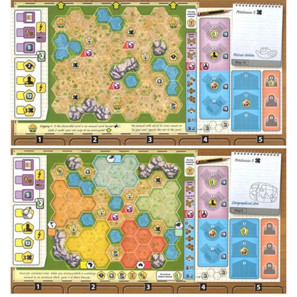 Ark Nova: Zoo Map Pack 2  (1 - 4) board game collectible [Barcode 850045365547] - Main Image 3