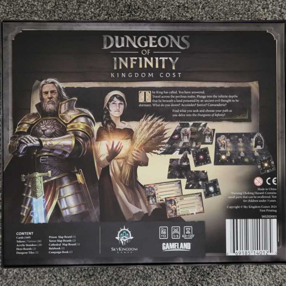 Dungeons of Infinity: Kingdom Cost  board game collectible [Barcode 669185140125] - Main Image 2