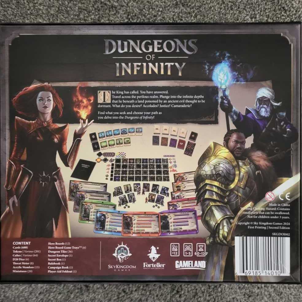 Dungeons of Infinity  (1-5) board game collectible [Barcode 669185140101] - Main Image 2