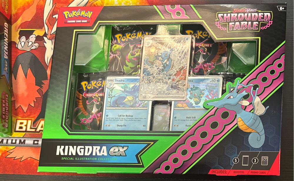 Pokémon Tcg: Scarlet & Violet Shrouded Fable Kingdra Ex Greninja Ex Special Illustration Collection  board game collectible [Barcode 820650412431] - Main Image 2