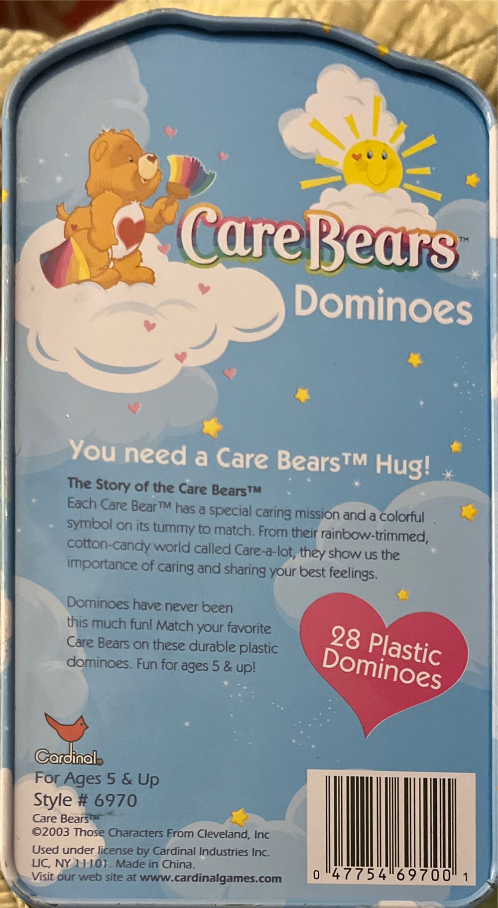Care Bears Dominoes  (1-4) board game collectible [Barcode 047754697001] - Main Image 2