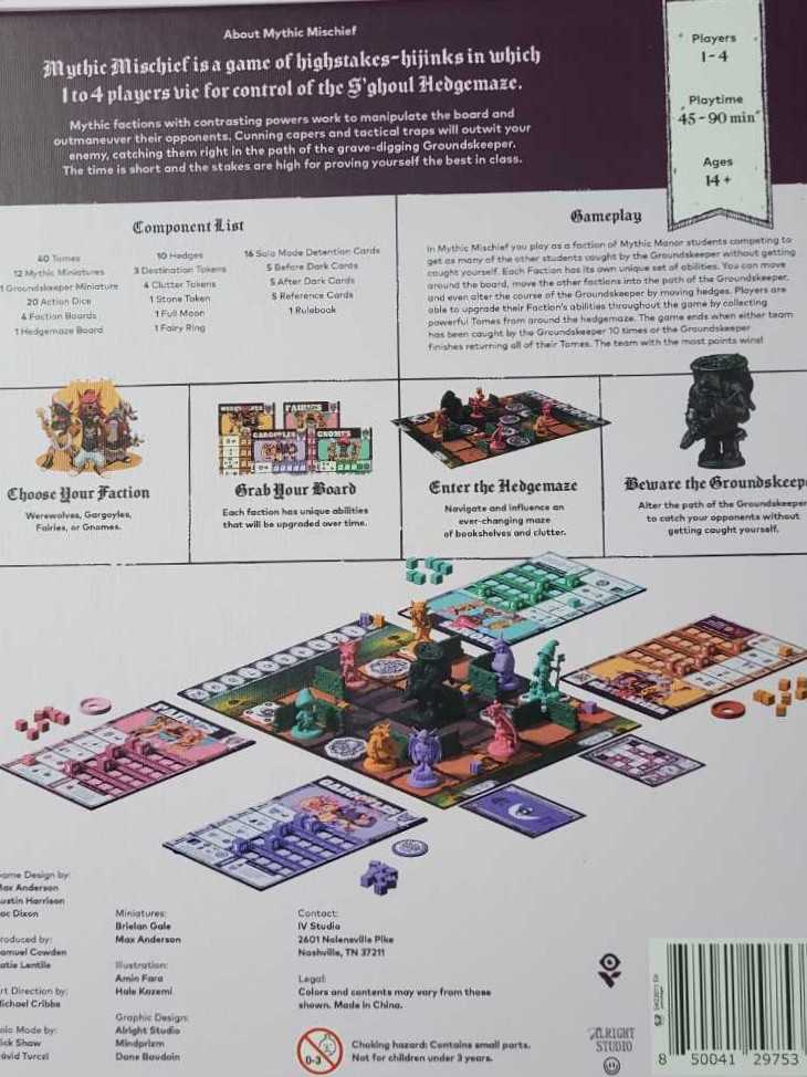 Mythic Mischief: Vol. II  (2) board game collectible [Barcode 850041297538] - Main Image 2