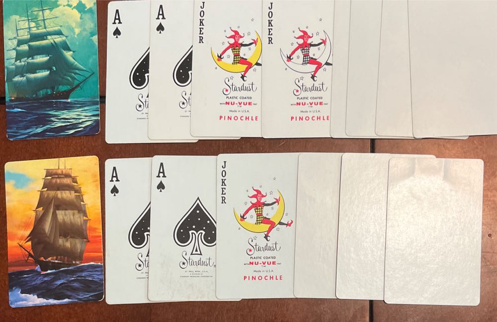 Ships Pinockle Hoyle Stardust  board game collectible - Main Image 2