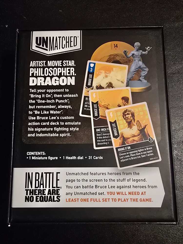 Unmatched Bruce Lee  (2) board game collectible [Barcode 6548644716870] - Main Image 2