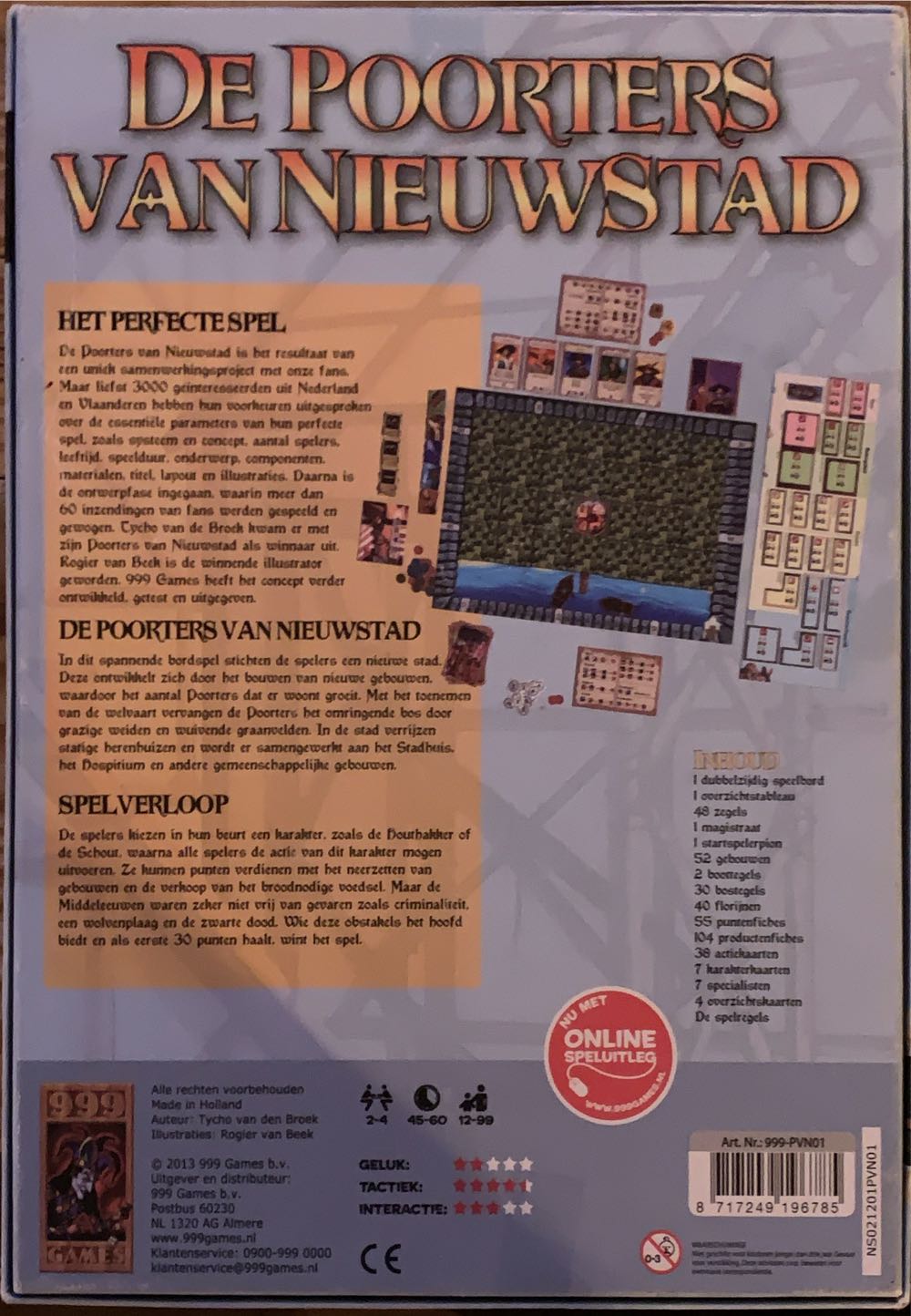 De Poorters Van nieuwstad  (2-4) board game collectible [Barcode 8717249196785] - Main Image 2