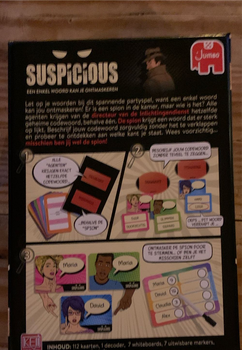 Suspicious Jumbo Suspicious Partyspel Party & Kaartspel – Co.  (4-8) board game collectible [Barcode 8710126198261] - Main Image 2