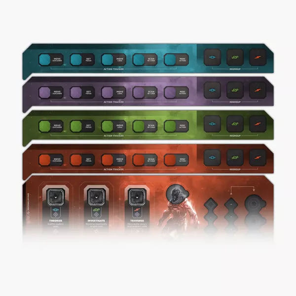 Unsettled: Action Trackers  (1 2 3 4) board game collectible [Barcode 850008419713] - Main Image 2