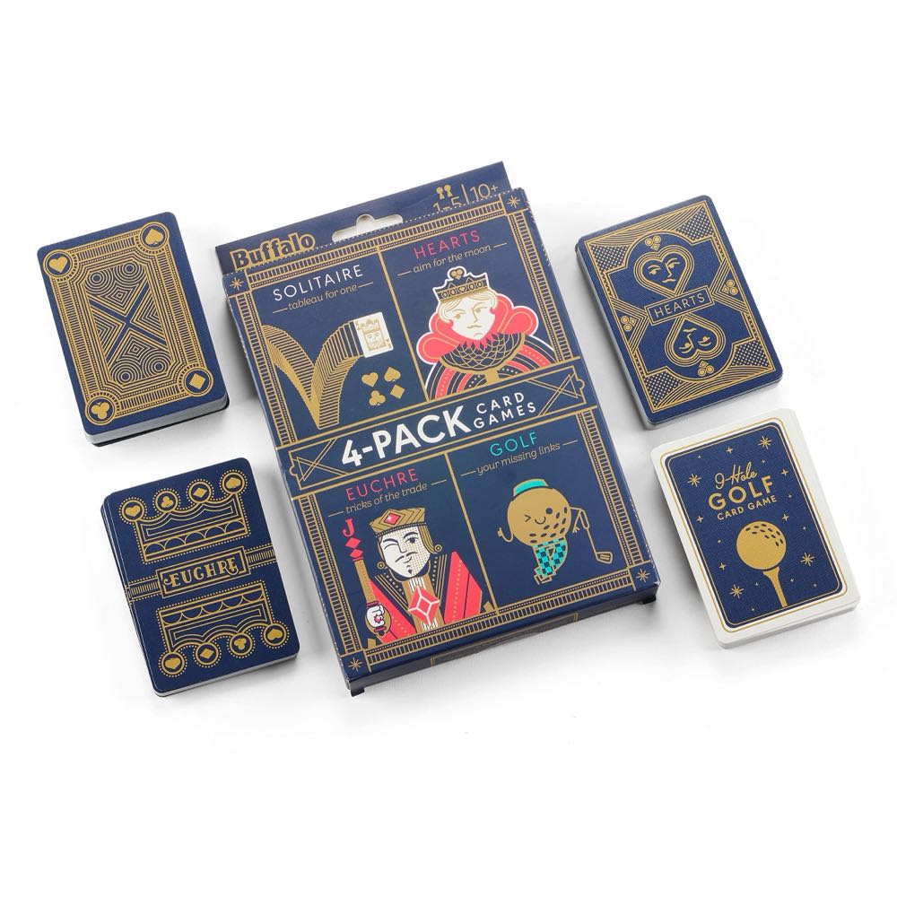 Buffalo Games 4pk Card Game Pack  (1-5) board game collectible [Barcode 079346002764] - Main Image 3