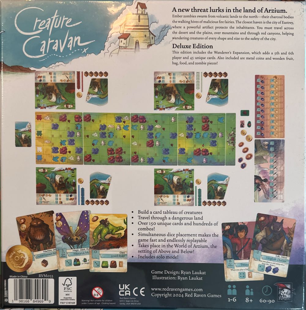 Creature Caravan: Deluxe Edition  (1-6) board game collectible [Barcode 198168849699] - Main Image 2