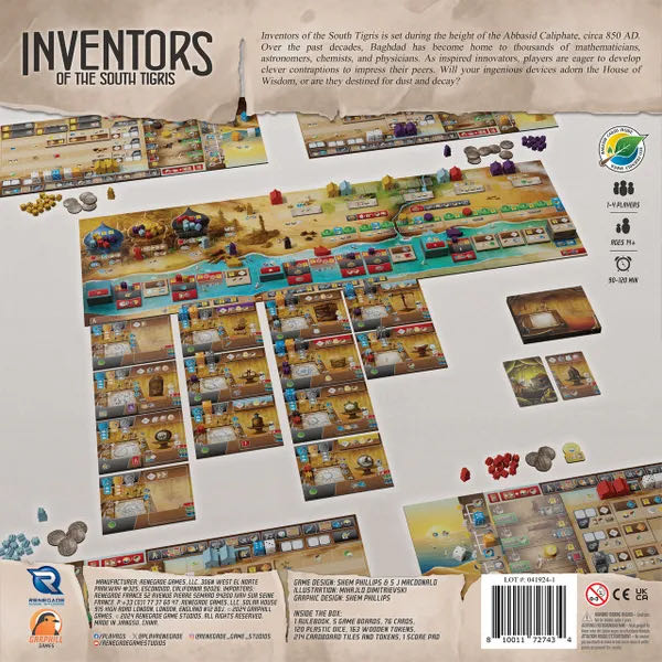 Inventors of the South Tigris  (1 2 3 4) board game collectible [Barcode 810011727434] - Main Image 2