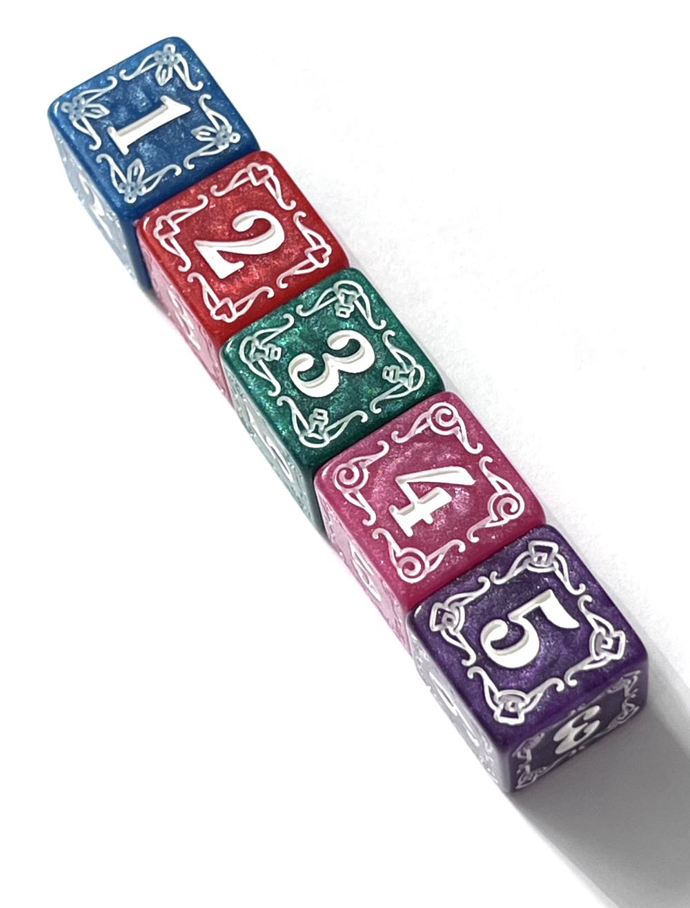 Wonderland’s War: Custom Leader Strength Dice  (2, 3, 4, 5) board game collectible [Barcode 196852618026] - Main Image 2