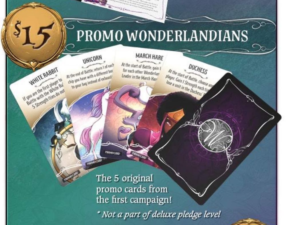 Wonderland’s War: Promo Cards  (2 3 4 5) board game collectible [Barcode 196852349708] - Main Image 2