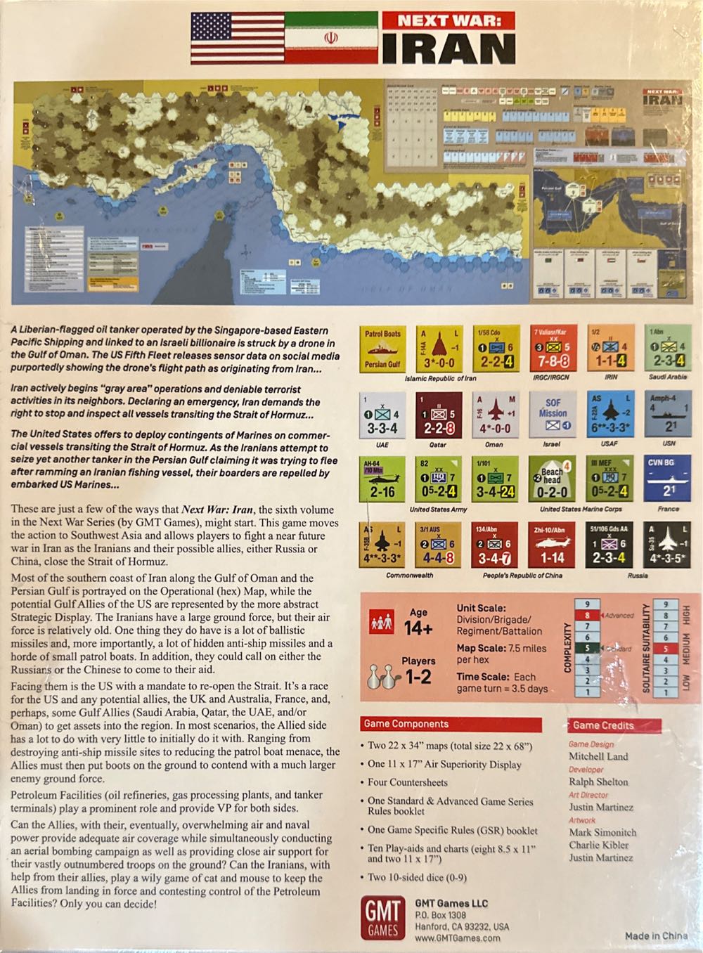 Next War: Iran  (1-2) board game collectible [Barcode 817054012794] - Main Image 2