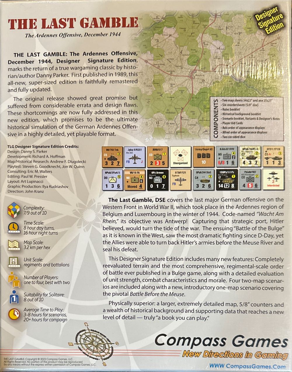 The Last Gamble: The Ardennes Offensive December 1944 Designer Signature Edition  (1-4) board game collectible [Barcode 197644595488] - Main Image 2