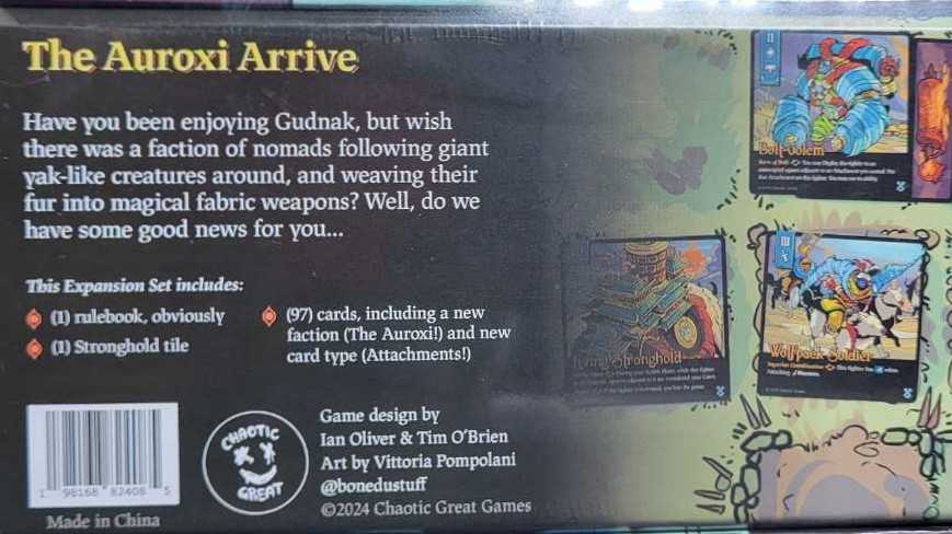 Gudnak: Auroxi Expansion   (2 Or 4) board game collectible [Barcode 198168824085] - Main Image 2